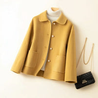 Sofie | Luxury short jackets made from pure cashmere with a round collar