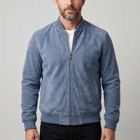 Elias | Chaqueta bomber lujosa y elegante de ante suave