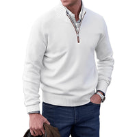 Oliver | Modern knitted sweater with quarter-zip closure