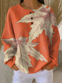 Eva | Warm women's sweater made of thick waffle fabric
