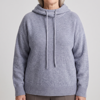 Elena | Felpa con cappuccio in morbida lana merino per calore leggero e comfort