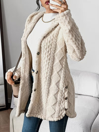 Ines | Luxe En Warme Plush Capuchon Vest Voor Dames