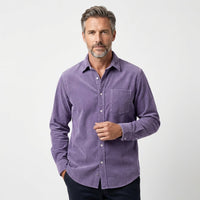 Griffin | Camicia casual da uomo in velluto a coste