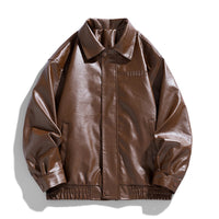 Gijs|Bomber in pelle pratico con chiusura a zip