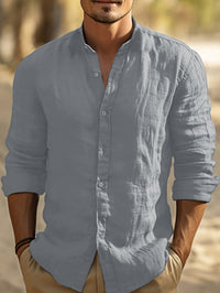 Joachim|Camicia moderna in lino a maniche lunghe