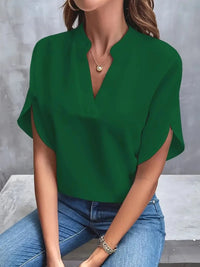 Ngoc | V-Ausschnitt-Bluse mit Eleganz und ultimativem Komfort