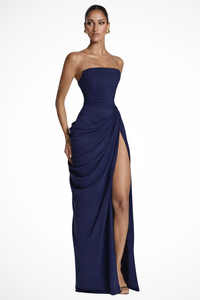 Imke | Elegant and glamorous strapless maxi dress