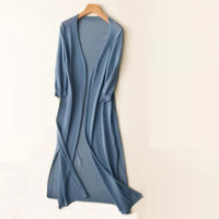 Benthe | Stijlvol lang gebreid vest