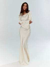 Julia | Elegant and luxurious maxi dress with long sleeves