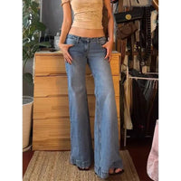 RetroChic Trends Vintage Uitlopende Jeans