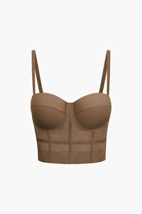 Andrea | Luchtig mesh bustier korset top