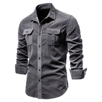 David | Camicia slim fit in velluto a coste per ogni occasione