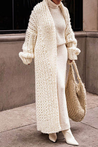 Livia | Oversized grof gebreid lang vest
