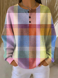 Hazel | Luxurious women's sweater made of warm waffle fabric