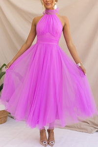 Nicole | Elegante en flatterende tule bruidsgastenjurk met gelaagd silhouet