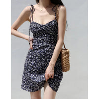 Bandage Bloemen Spaghetti Strap Jurk