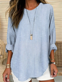 Enola | Stijlvolle gestreepte blouse met lange mouwen