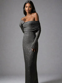 Charlotte | Glitzer-Maxi-Kleid mit eleganter Passform und festlichem Aussehen