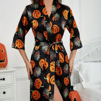 Cecilia | Halloween jurk met pompoenafdrukken