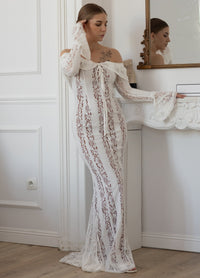 Kerstin | Romantisches Maxikleid aus Spitze mit zeitlosem Tragekomfort