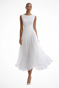Noa | Comfortable and elegant pleated midi dress