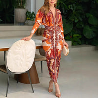 Doetje | Elegante en stijlvolle midi-jurk met geometrische print