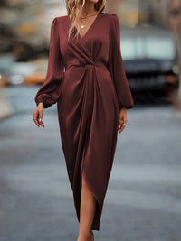Elizaveta | Comfortabele en elegante midi-wikkeljurk voor dames