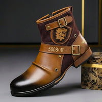 Oliver | Sturdy suede and leather winter boots with a vintage look