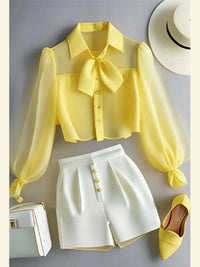 Conjunto Casual de Pantalones Blancos Zenith Vogue