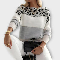 Harriet | Eleganter Pullover mit modischem Leopardenmuster