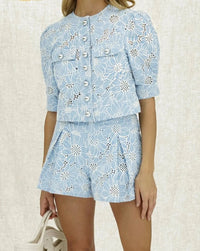 Lunara Sommerstil Blau 2-Teiliges Set