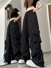 Pantaloni Sportivi Cargo a Vita Alta da Donna