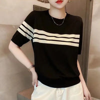 T-shirt Estiva a Righe da Donna