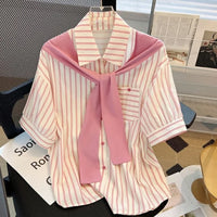 Sommerliche gestreifte Bluse von Fashionista Flair