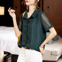 Sunshine Chic Damen Sommer Chiffon Mesh Weste