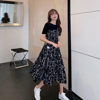 Stilvolles Sommerliches Blumenpracht Kleid