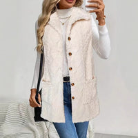 Sophie | Luxe zacht imitatiebont gilet voor een elegante uitstraling