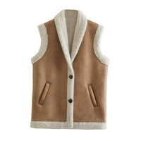 Fleur | Luxe Imitatiebont Dames Gilet