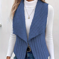 Fleur | Luxe imitatiebont gilet met elegante open voorkant