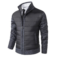 Bram | Casual Heren Jas van Luxe Gebreide Stof