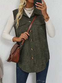 Lieke | Geribde Overhemdgilet met Relaxte Pasvorm