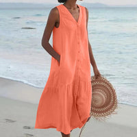 VELANORA Breathable Summer Dress with Adjustable Straps