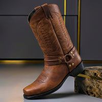 Thomas | Zeitlose Lederstiefel mit robuster Vintage-Optik