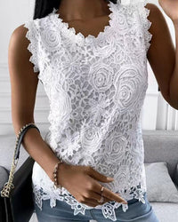 Emma | Top en dentelle élégant et léger pour les journées chaudes