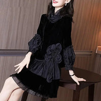 Seductive Spring Dress with Beads and Ruffles