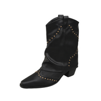 Mila | Tough Western Boots With Studs And Heel