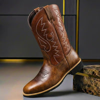 Lucas | Classic leather boots with refined vintage details