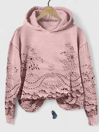Vanessa | Sweat à capuche et pull raffinés avec détails en dentelle