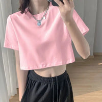 SummerEase Solid Color T-Shirt Top