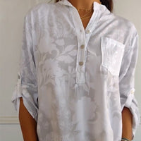 Liora| Elegant and comfortable wrap collar blouse